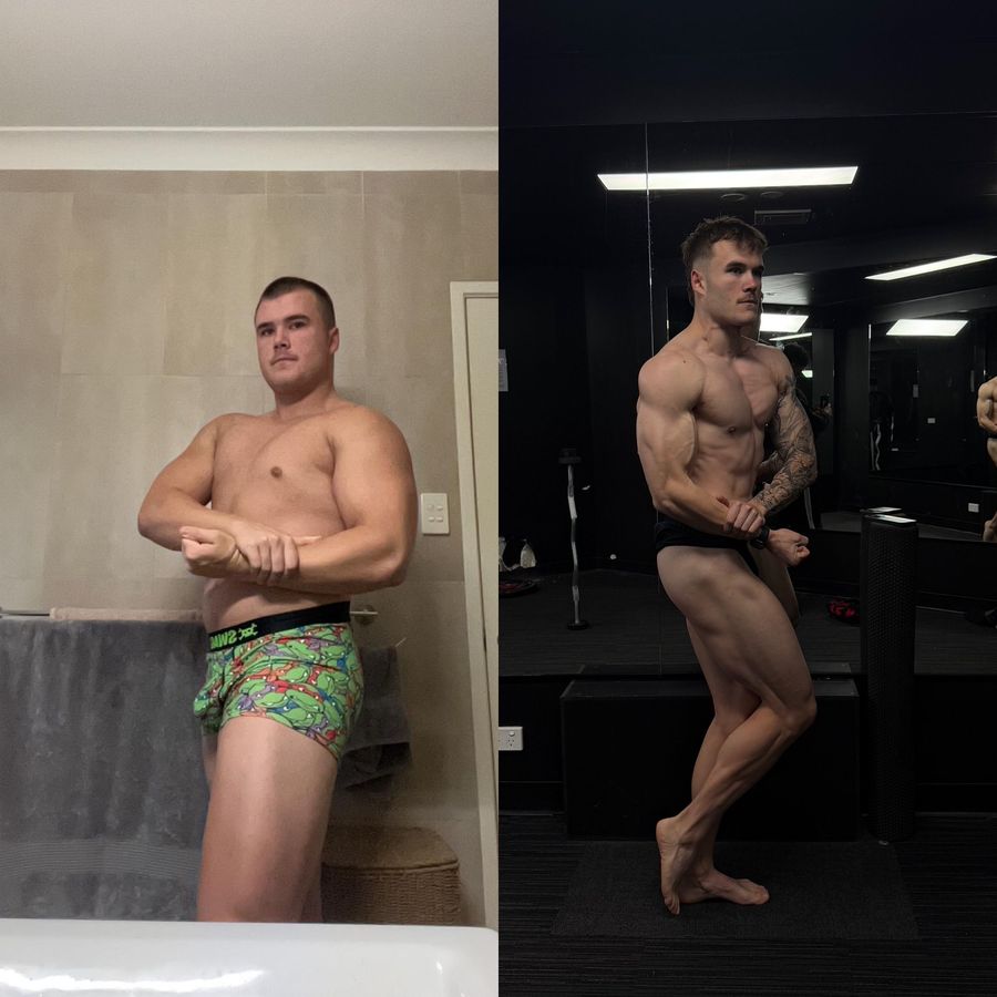 Ben before and after transformation