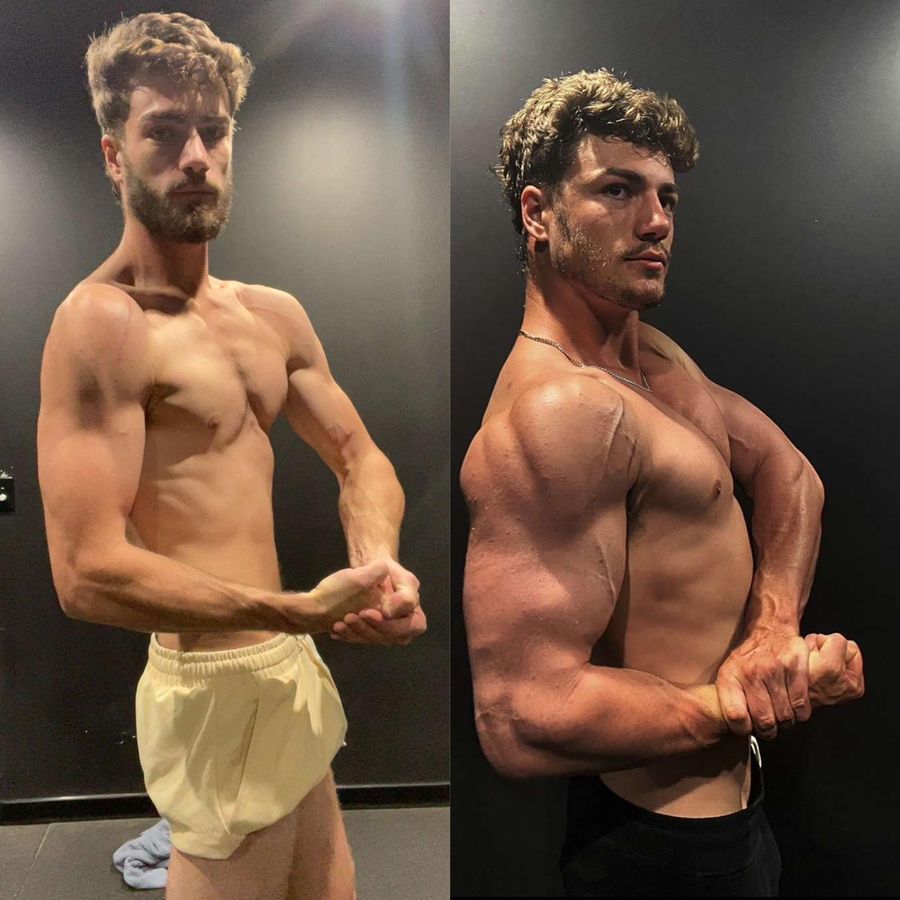 Tom before and after transformation